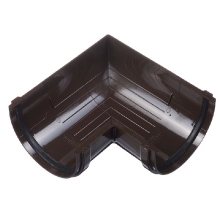 Угловой элемент желоба 90° Docke Lux, Шоколад, RAL 8019