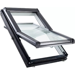 Окно мансардное пластиковое Designo R49 K200. 2 камерное. Ручка снизу. ThermoBlock WD