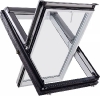 Окно мансардное пластиковое Designo R49 K200. 2 камерное. Ручка снизу. ThermoBlock WD